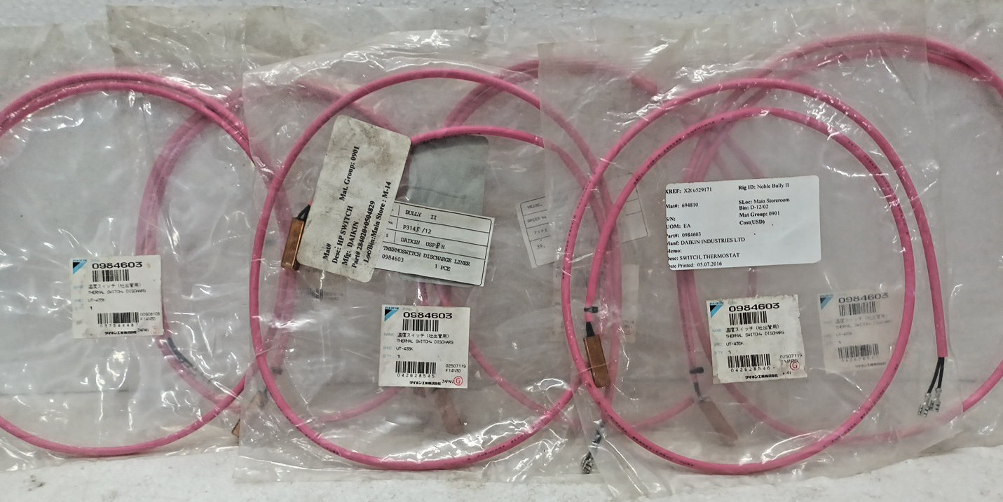 Daikin 0984603 Thermoswitch  Discharge Thermostat Switch Lot of 6 Pcs