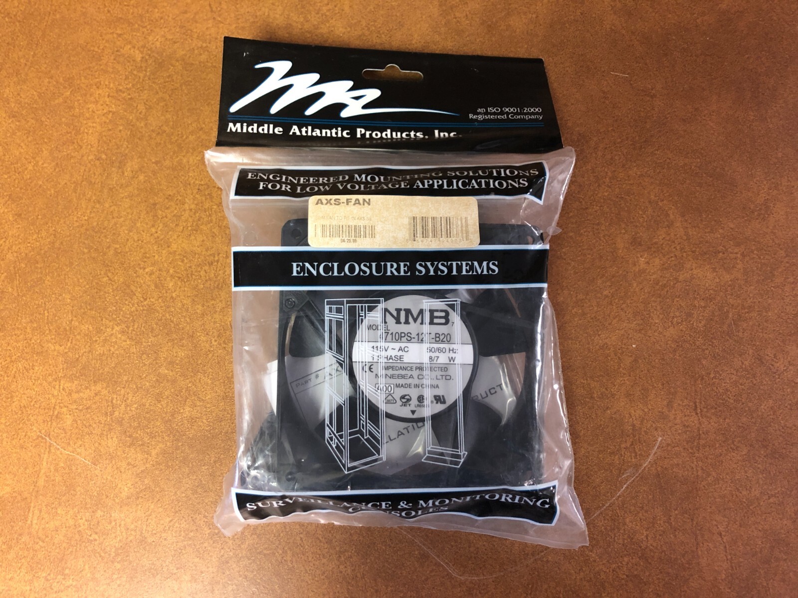 MIDDLE ATLANTIC Cooling Fan to Fit AXS Series Rack Mount  AXS-FAN