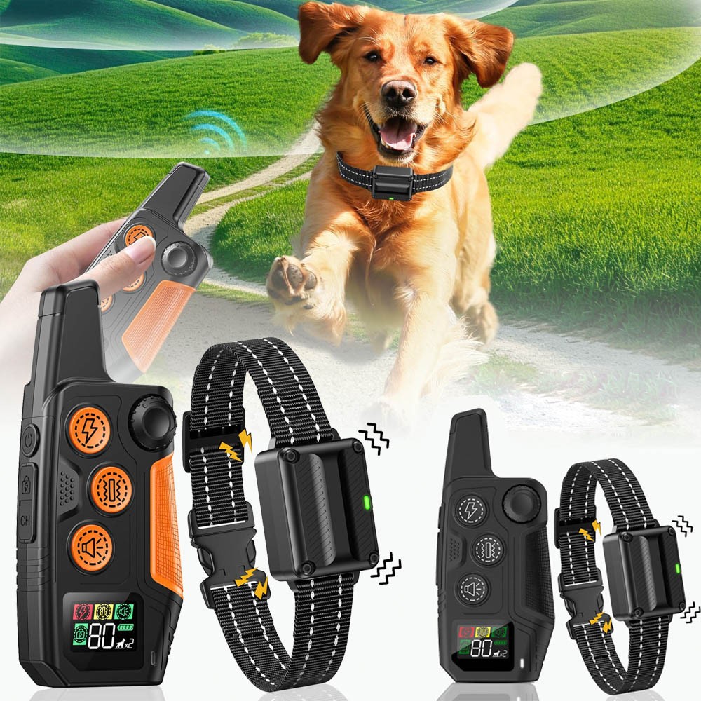 4500FT Pet Dog Training Shock Collar Trainer Training Recharge Remote Anti-Bark