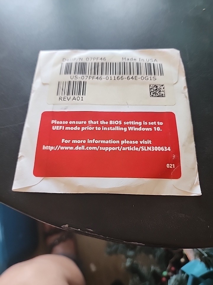 Dell Windows 10 Professional 64-Bit Reinstallation DVD Disc Win 10 Pro Laptop
