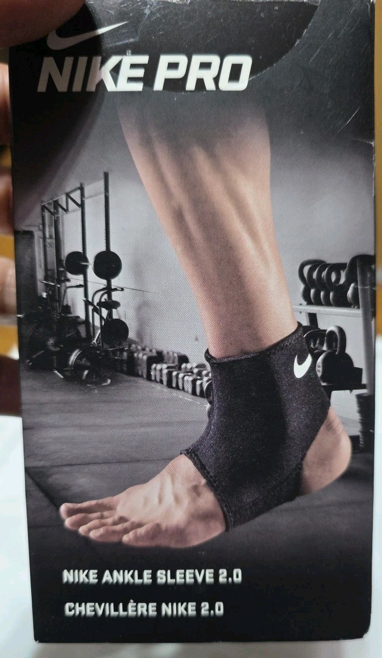 Nike Ankle Sleeve 2.0 Pro SZ XL Pull On Lightweight Compression Fit Support