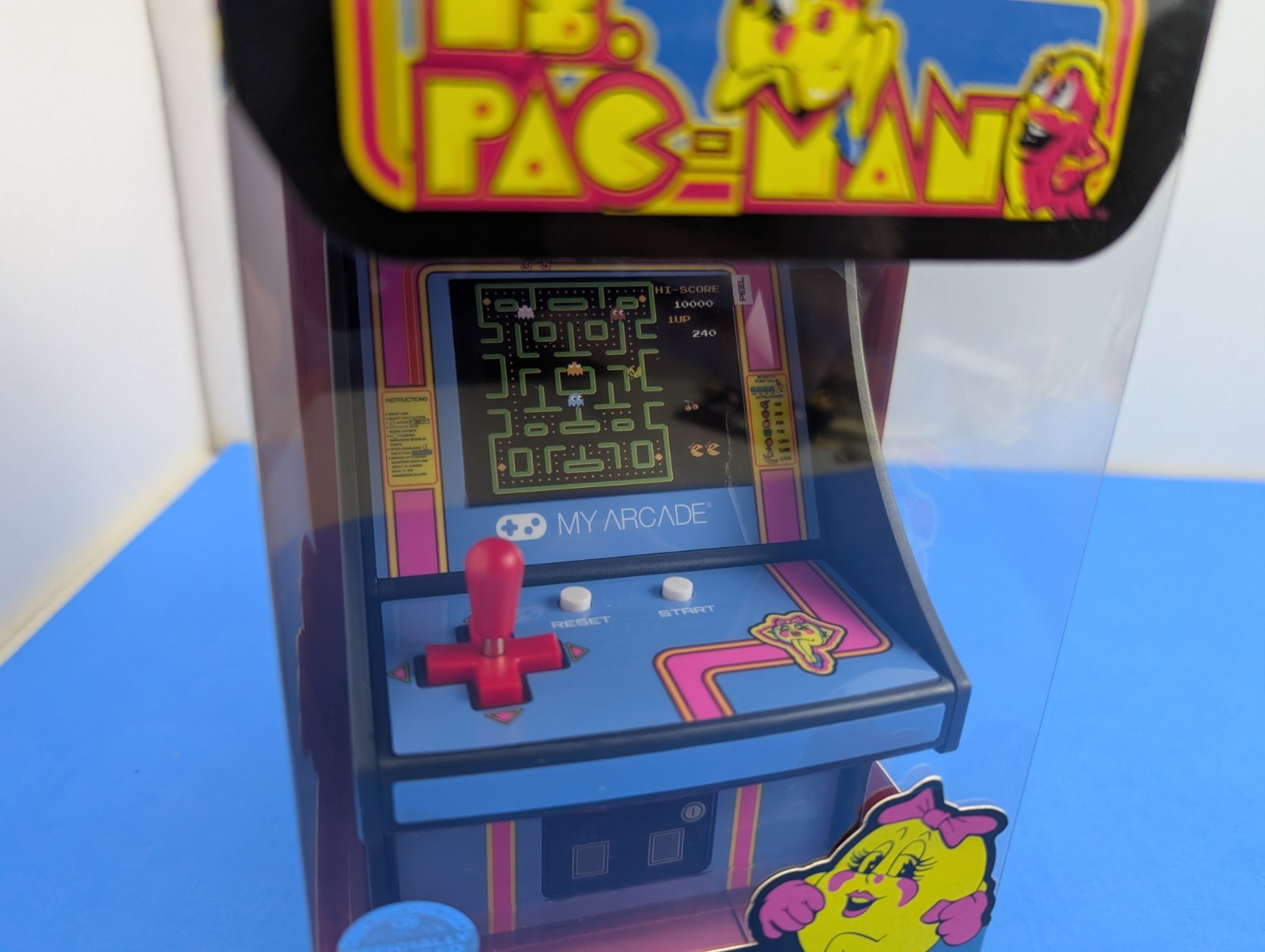 My Arcade Ms Pac-Man Micro Player Retro Arcade Cabinet New Sealed