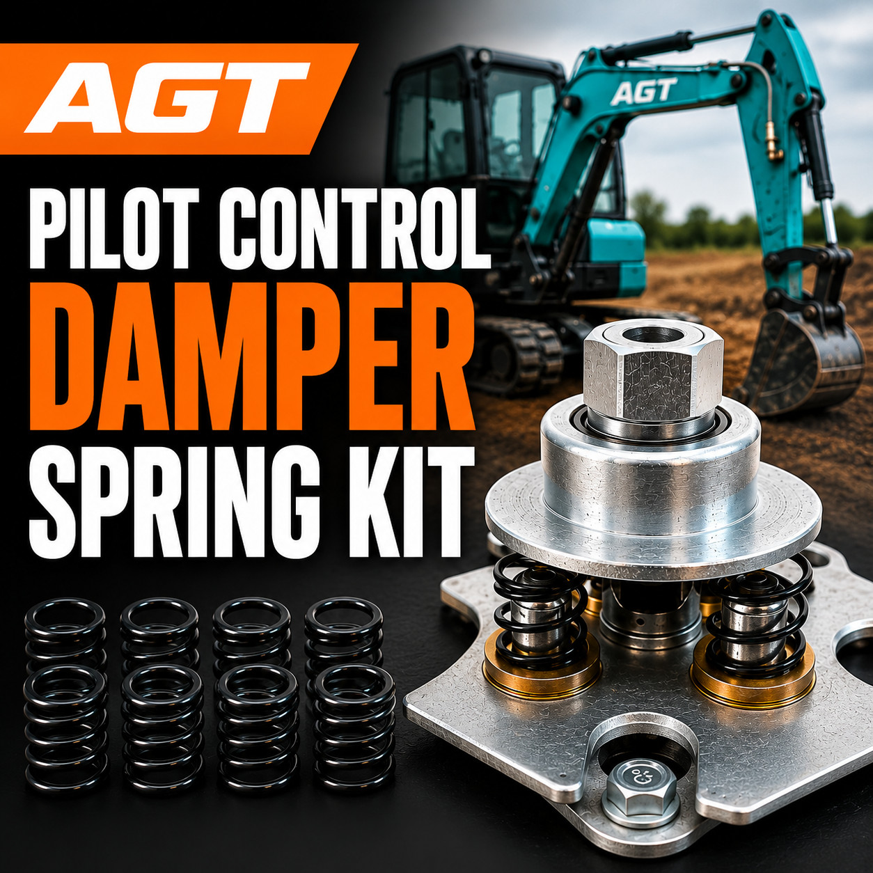 AGT Mini Excavator Pilot Spring Control Damping Kit