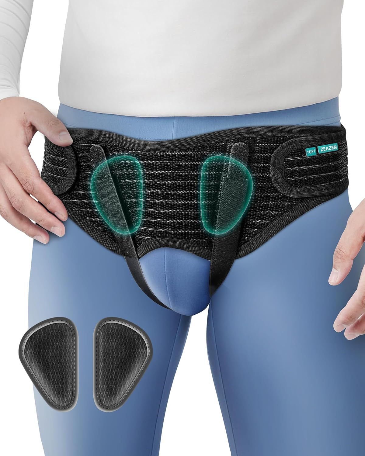 Hernia Belt for Men - Adjustable Support Brace, Comfortable & Breathable Design,