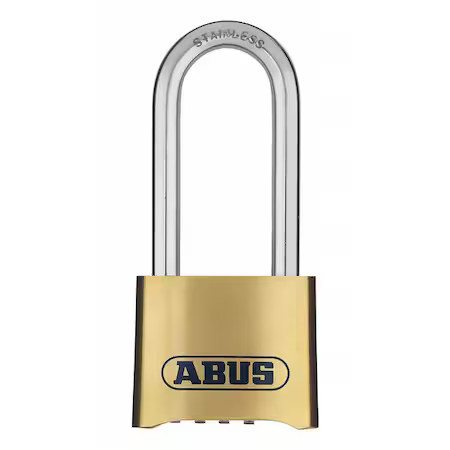 Abus 180Ibhb/50 Combination Padlock, Bottom, Black/Silver