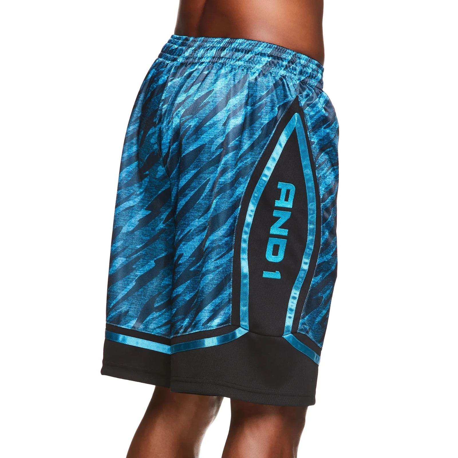**** New Mens Basketball Shorts by AND1.** Elastic Waist Size L.****