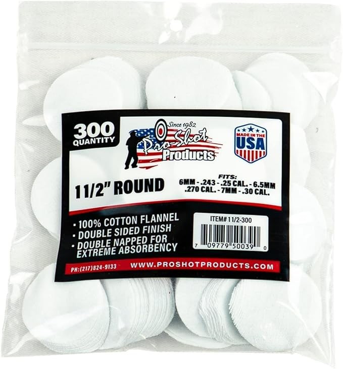 PRO 112300 PRO PATCH 1 1-2 in. RND 6MM-30CAL 300-PKG