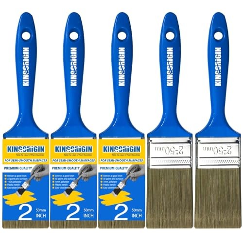 King Origin Versatile Paint Brush Set Paint Brushes, Small Paint 5 Pack, 2 Inch