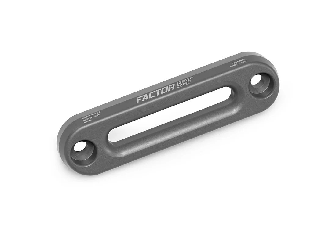 Factor 55 00023 Hawse XTV Fairlead 6" For UTV/ATV Synthetic Winch Ropes - Gray