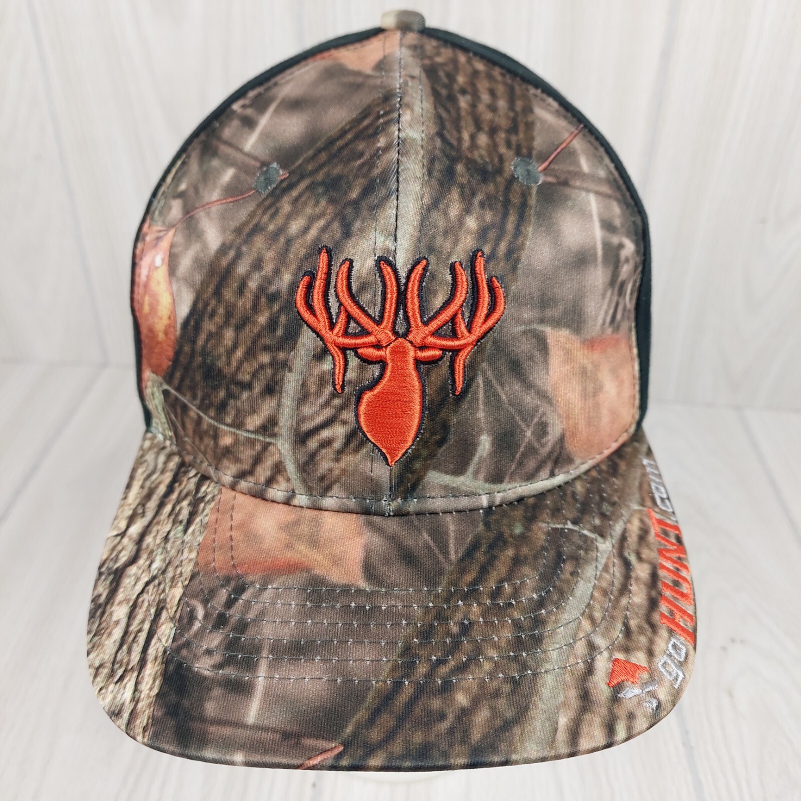 Go Hunt Hat Cap Snapback Camo Hunting Elk Deer Camp Outdoors Workwear NEW