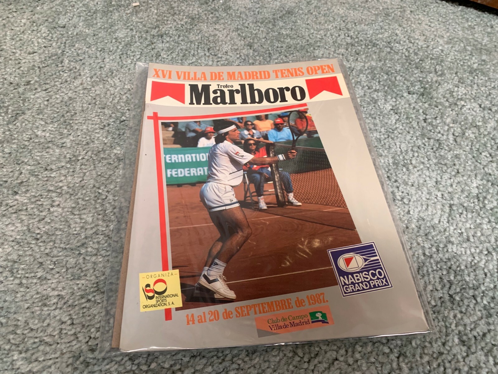 1987 Marlboro XVI Grand Prix Villa De Madrid Tennis Program