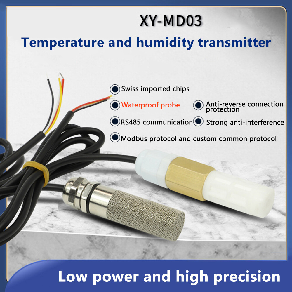 DC 5V-28V RS485 Modbus Waterproof Temperature and Humidity Sensor Probe