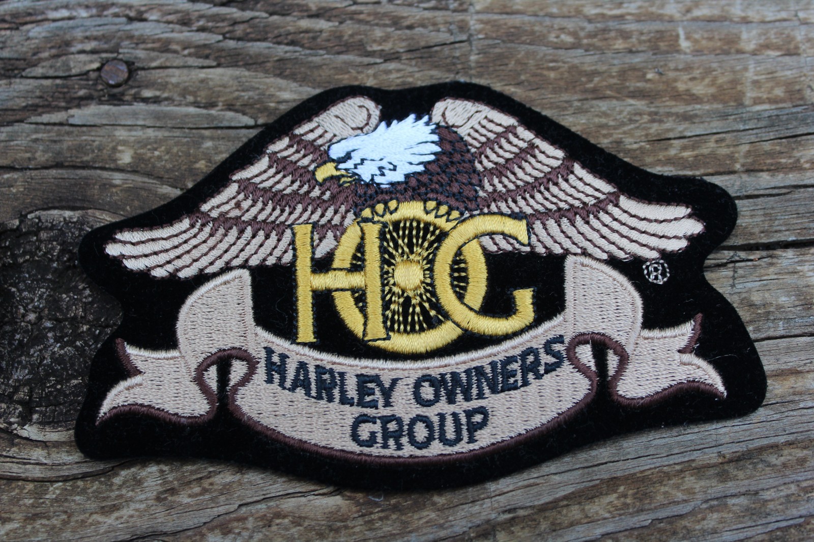 TWO HARLEY DAVIDSON HARLEY OWNERS GROUP PATCHES