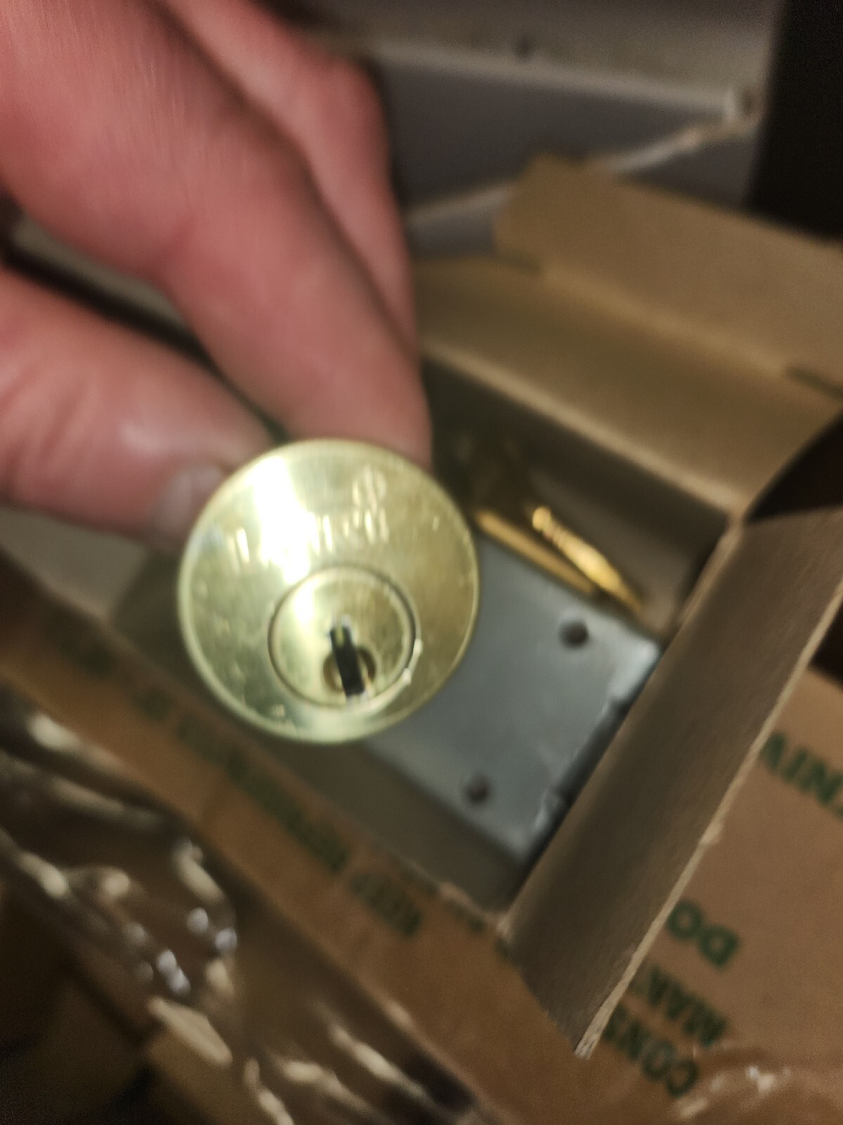 Garage Door Lock Cylinder with Mounting Hardware Lori 180