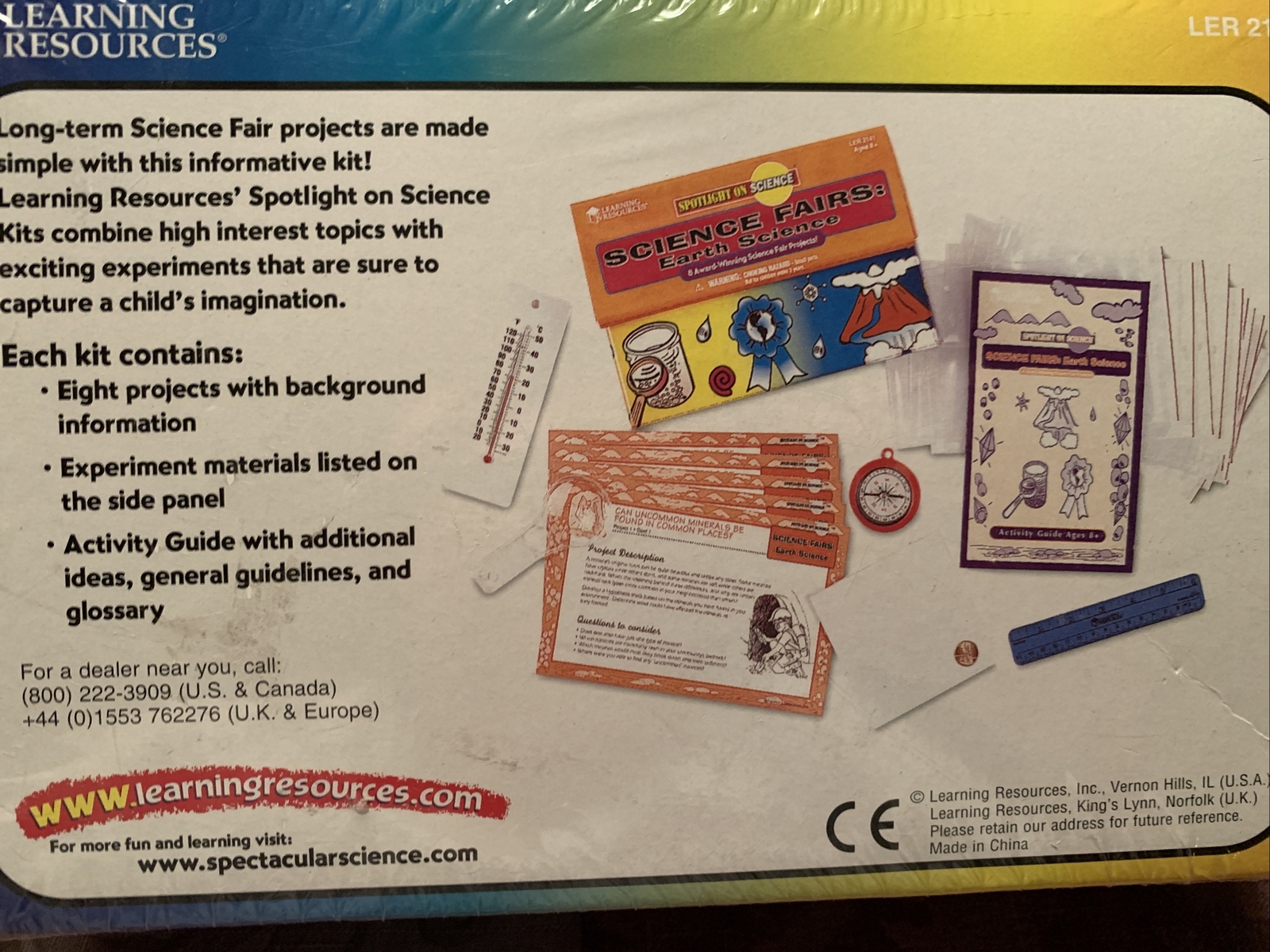 Learning Resources Spotlight on Science Science Fairs Earth 8 Activities Sealed
