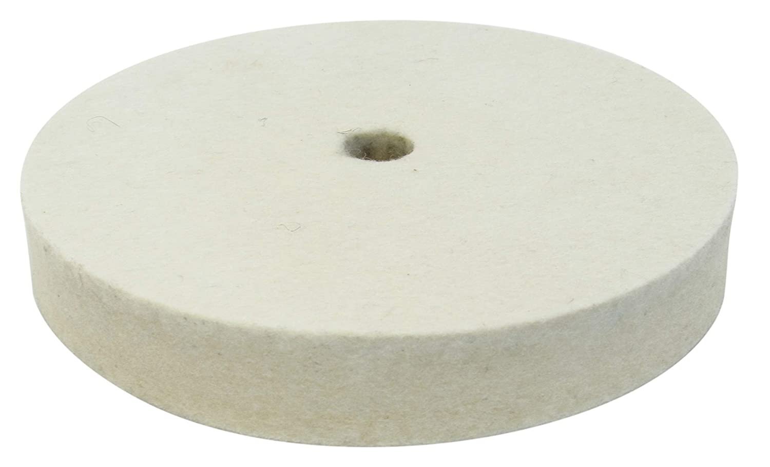 6" Felt Buffing Wheel for Bench Grinder Extra Thick Hard Firm Steel Polishing