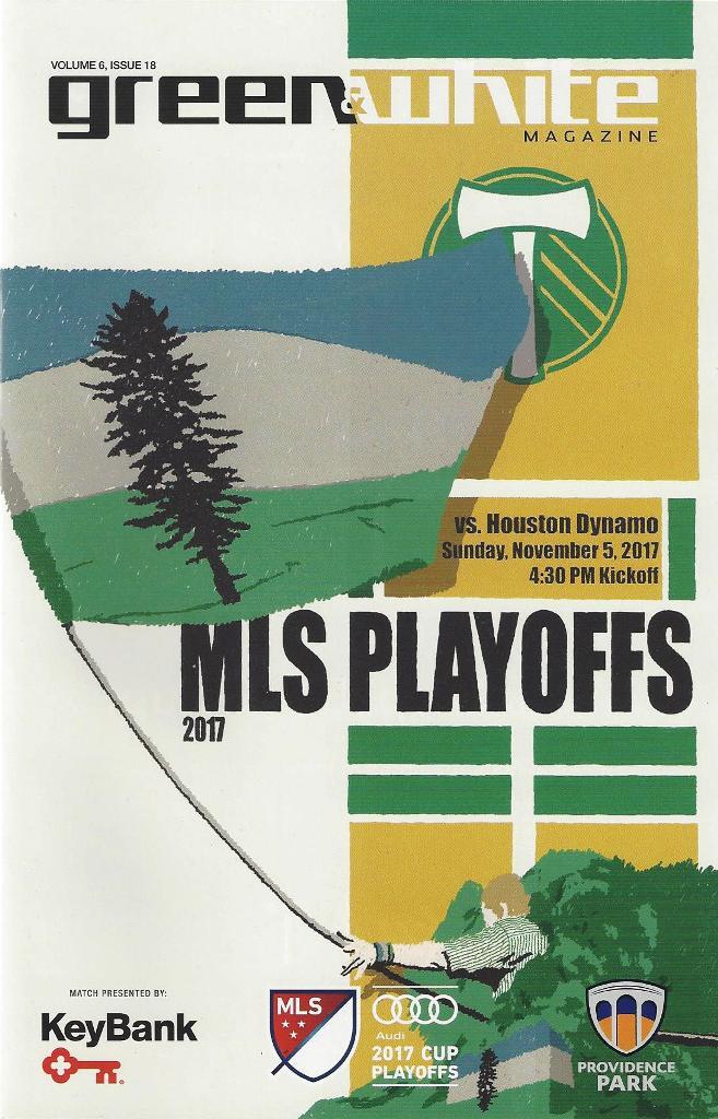 Portland Timbers 'Green & White' MLS Soccer/Football Program Volume 6, Issue 18