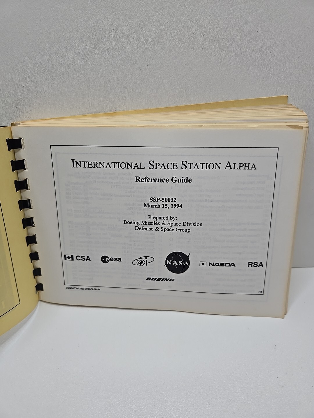 Reference Guide International Space Station Alpha 1994 NASA Reference Guide