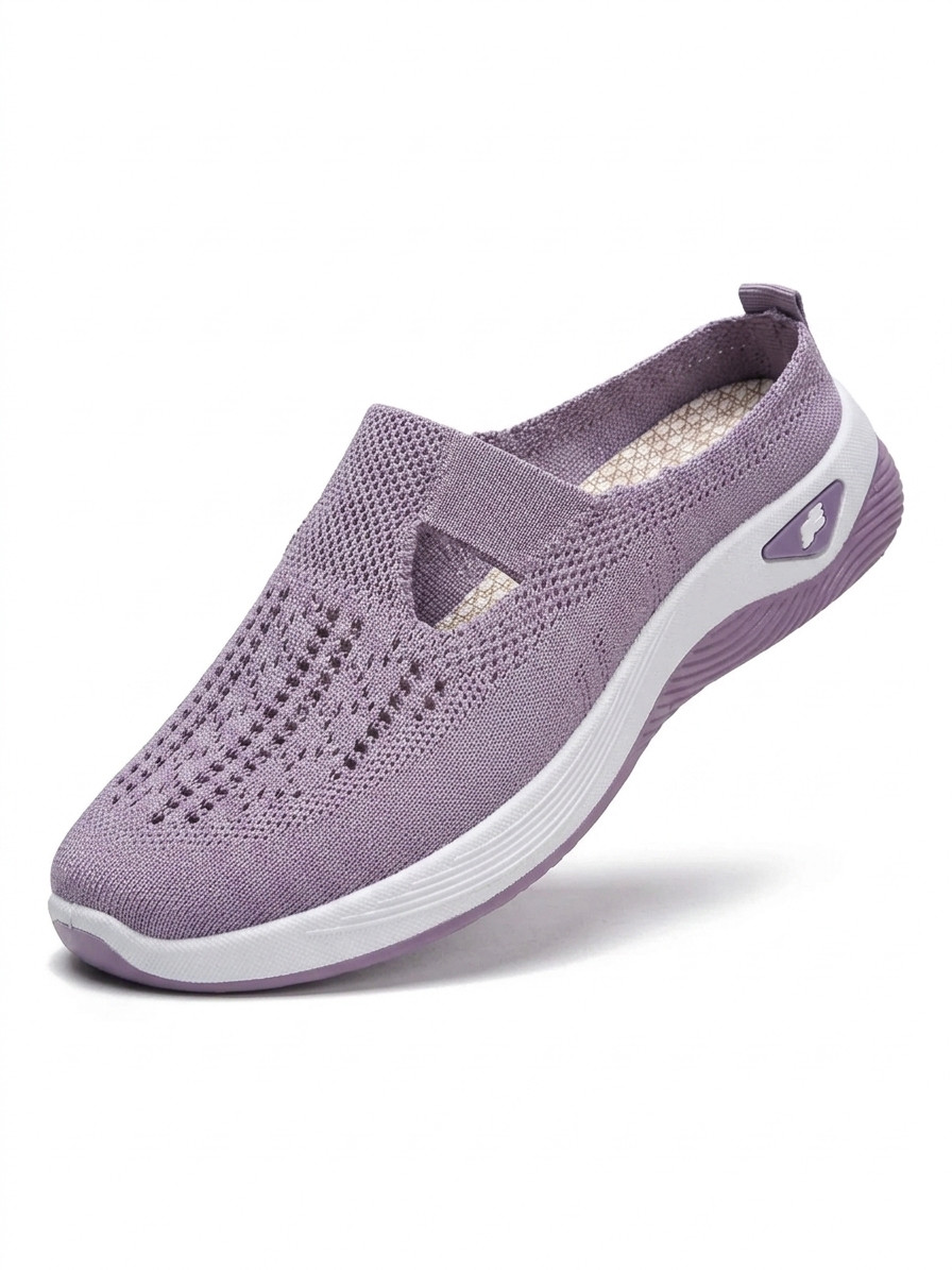 Women Mesh Slip On Walking Shoes Breathable Comfort Casual Sneakers Flats