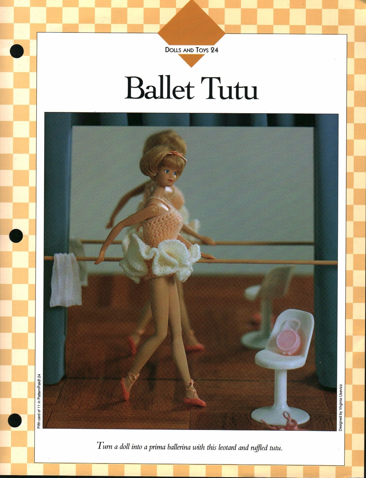 Ballet Tutu - Dolls & Toys 24 | Vanna Crochet Faves 85240-E