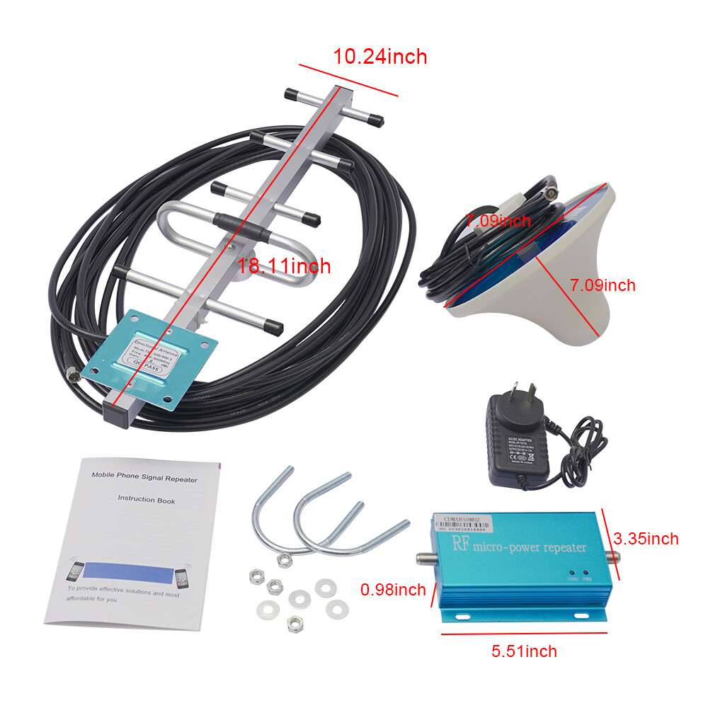 CDMA 850MHz Cell Phone Signal Booster Amplifier Mobile Repeater For Home Singal