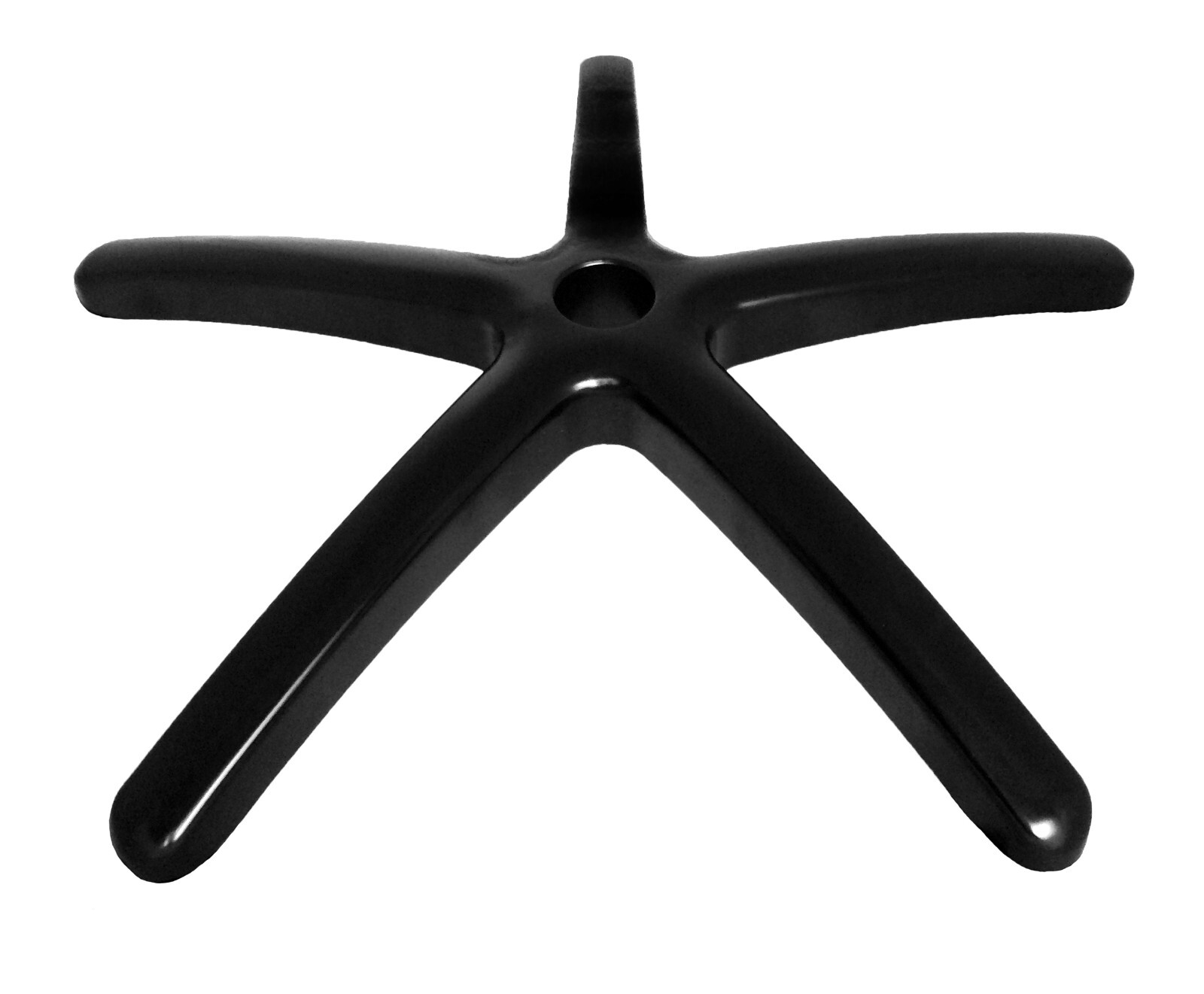26" Diameter | Black Painted Aluminum Replacement Chair Base | S4205-2