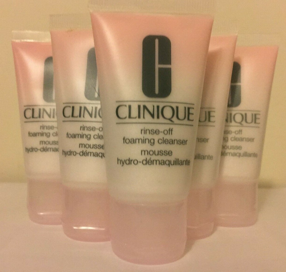 Lot 5 Clinique Rinse Off Foaming Cleanser: 1 oz/30ml EA * 5= 5oz/150ml