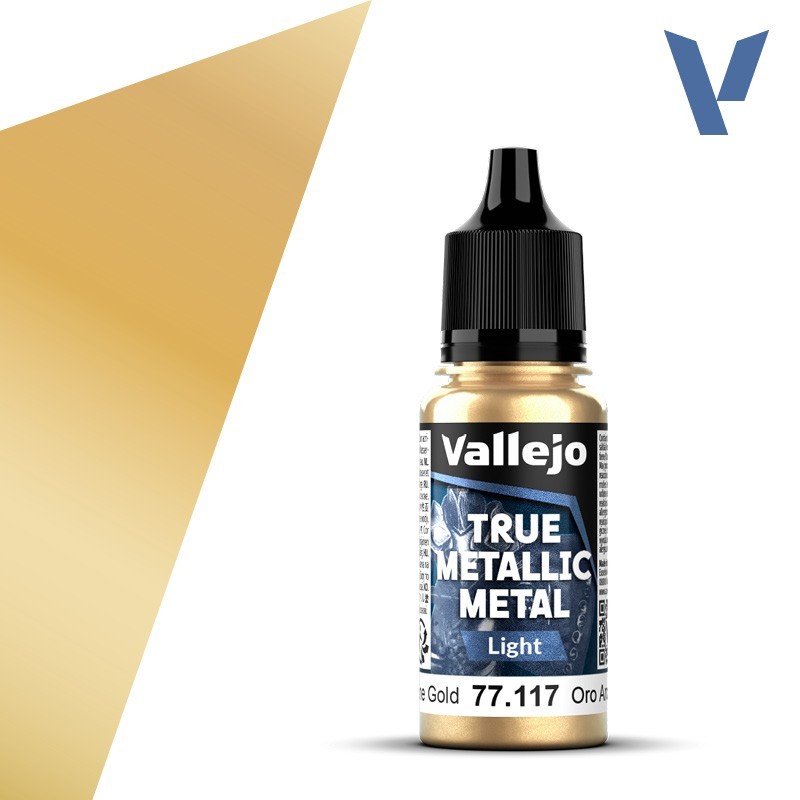 Vallejo True Metallic 77.117 Arcane Gold (Light) 18ml