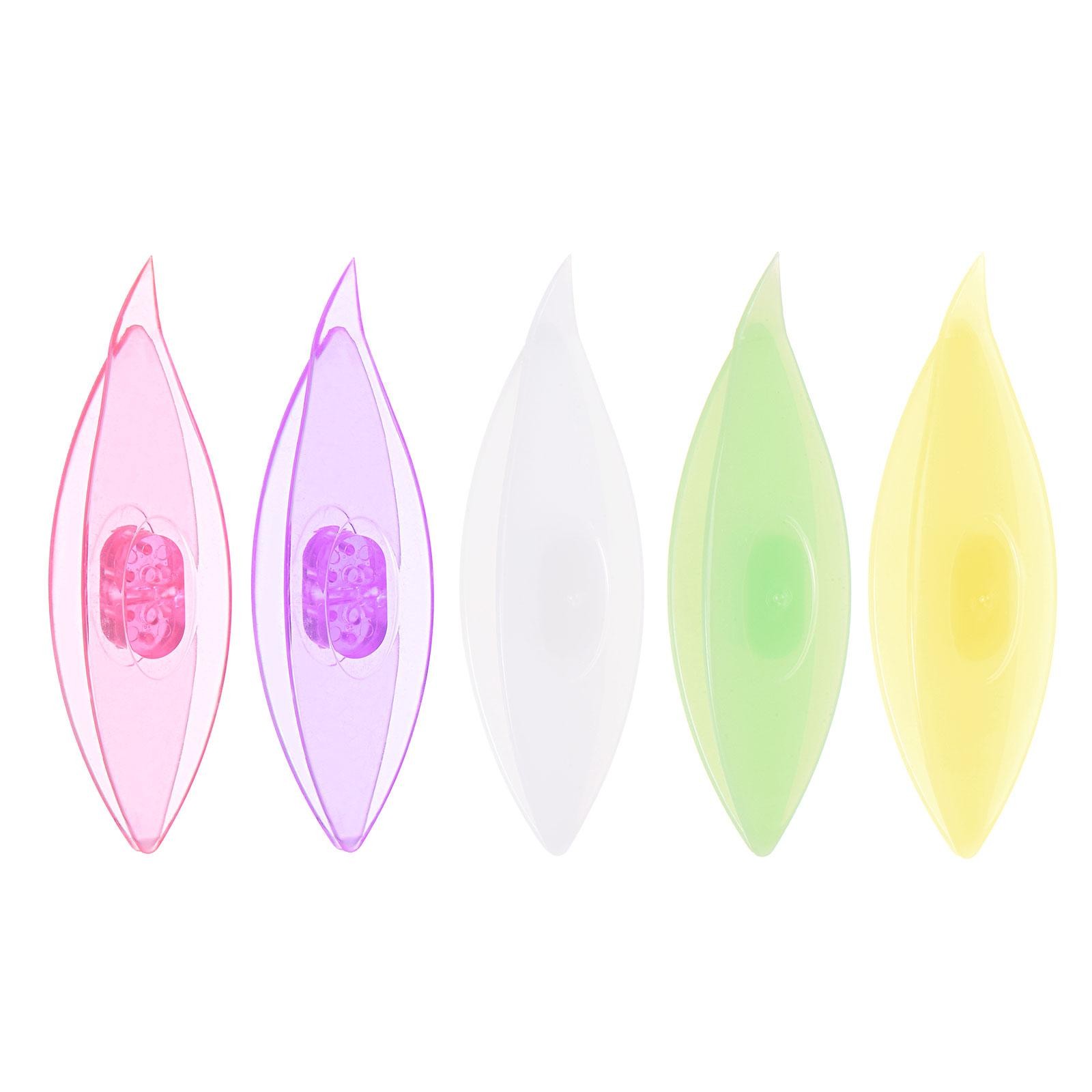 5pcs Tatting Shuttles 77x21x11mm Multicolor Plastic Shuttle Hand Craft Supplies