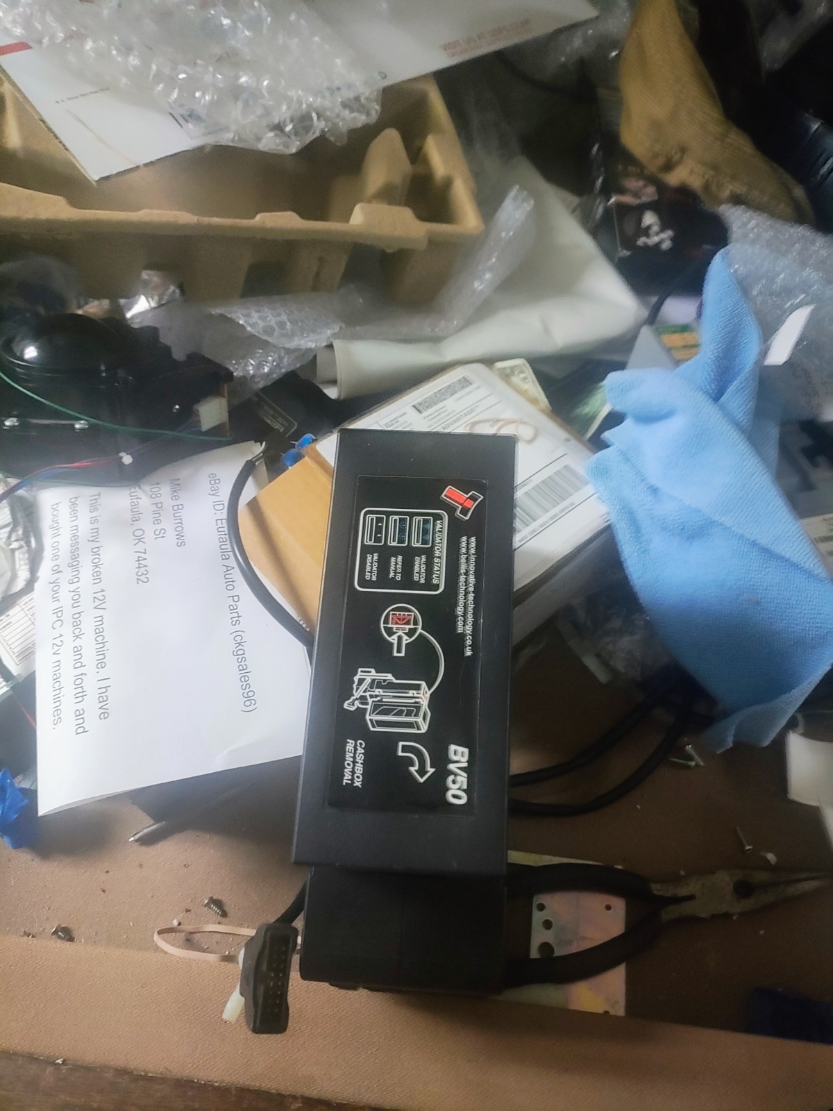 1 bellis innovative technology  bv-50 bill acceptor