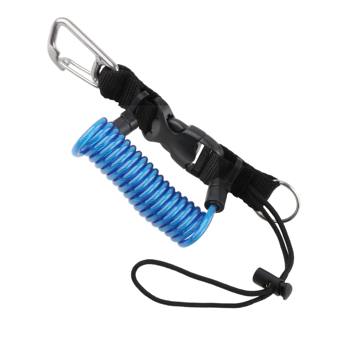 Scuba Diving Lanyard, Heavy Duty Spring Coiled Diving Clips