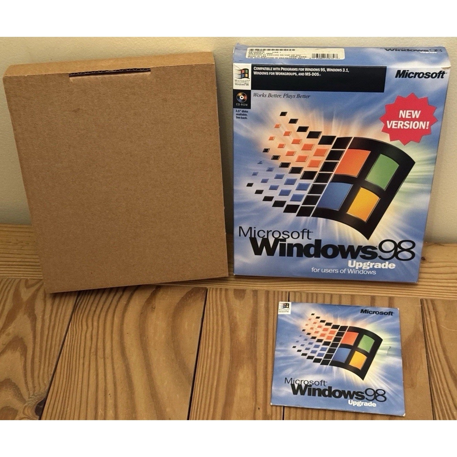 Microsoft Windows 98 Upgrade New Version 0398 Part X03-30200 - Tested