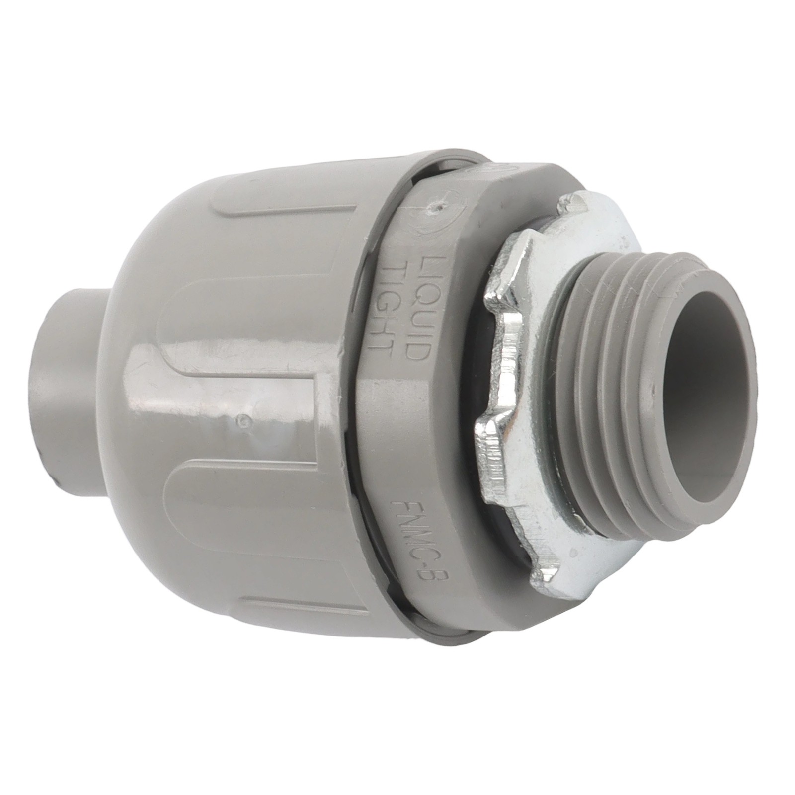 60Pcs 1/2" Liquid Tight Straight Fitting PVC Electrical Conduit Connector Kit