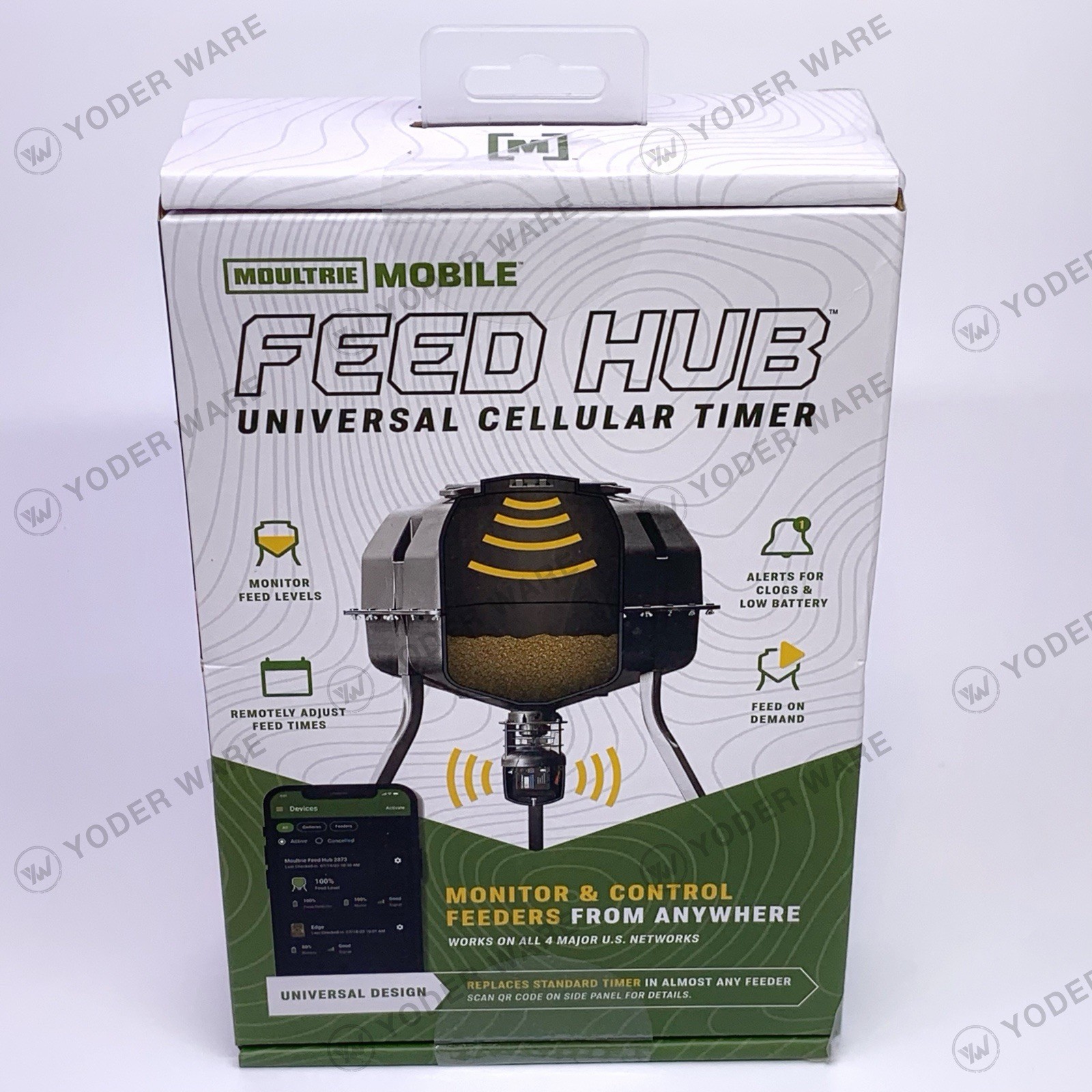 Moultrie Mobile Feed Hub Universal Cellular Timer Feeder Monitor w/ Alerts NEW