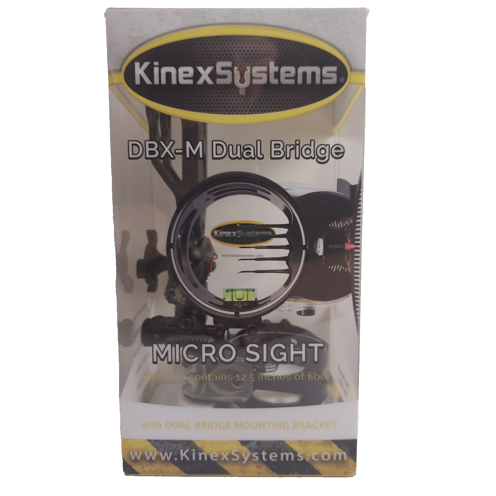 Kinex Systems Compound Bow Sight DBX-M Dual Bridge 5 Pin 0.19 Micro Sight Right