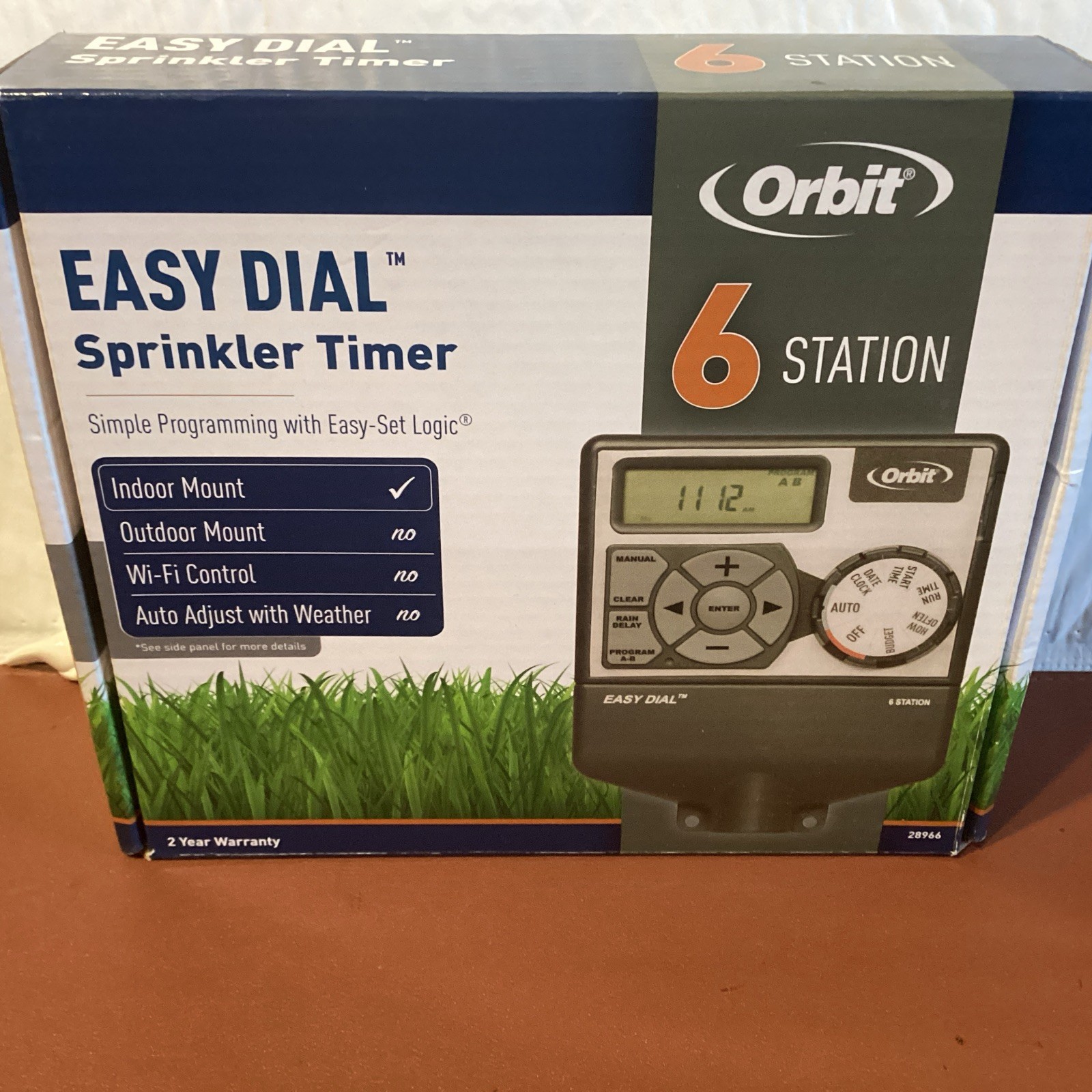 Orbit 6 Station Easy Dial Sprinkler Timer # 28966