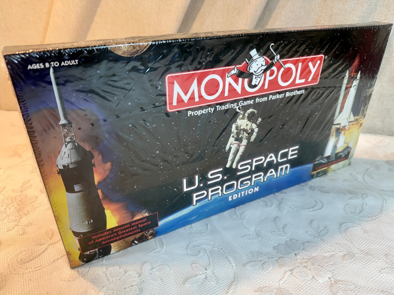 Monopoly "US SPACE PROGRAM" Board Game FACTORY SEALED W/ PEWTER TOKENS!
