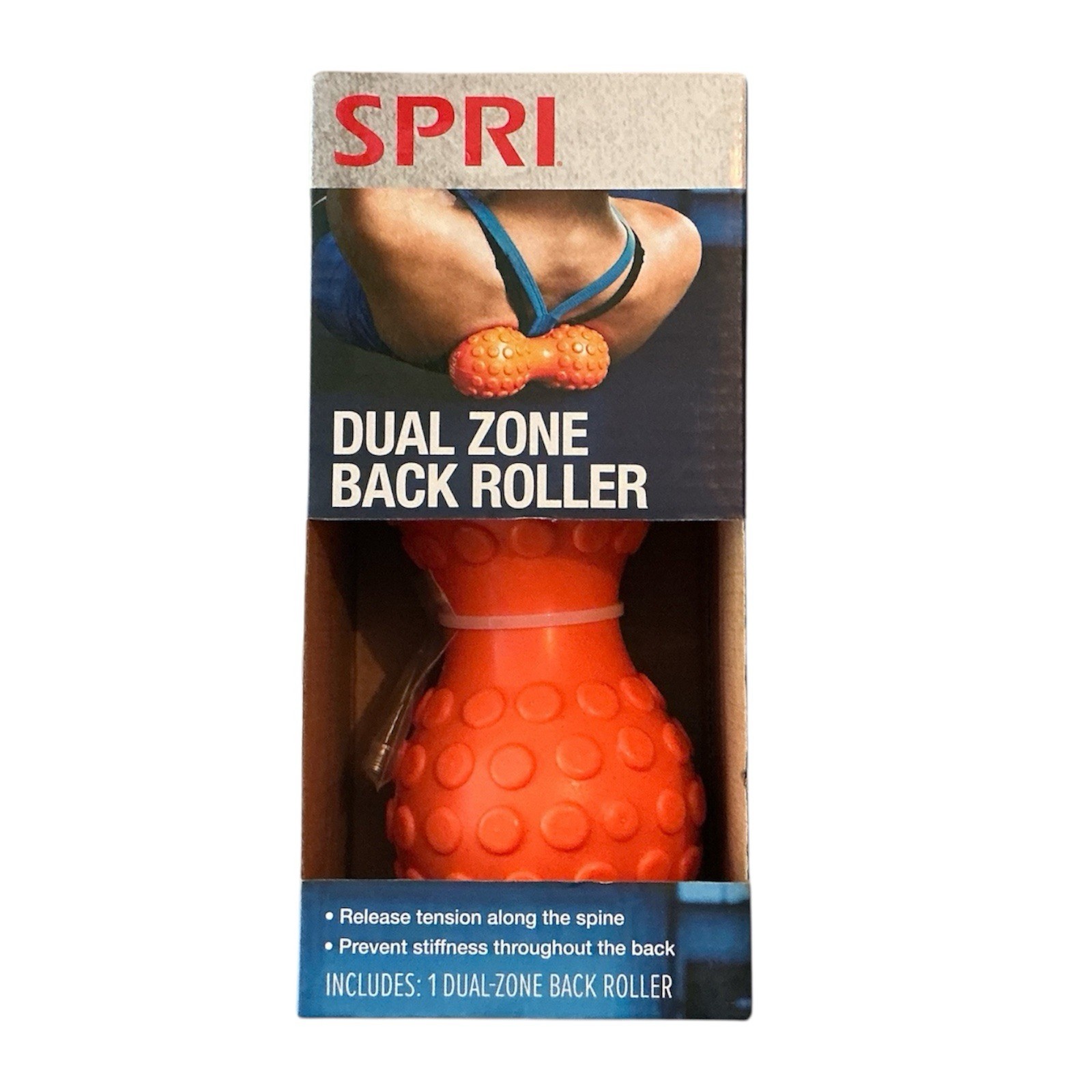 SPRI Dual Zone Back Roller/Massager Inflation Needle Included Brand New