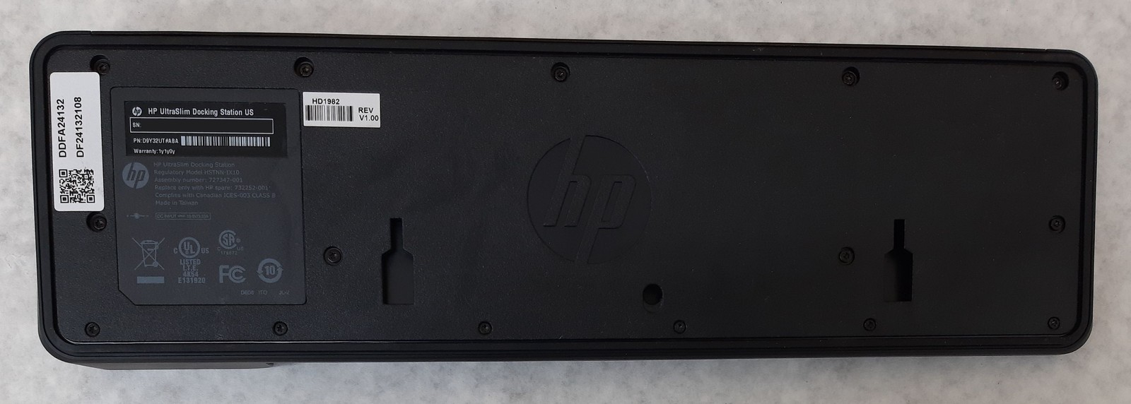 Lot of 7 HP 2013 UltraSlim Docking Station Black HSTNN-IX10 *Mixed PNs - Read*