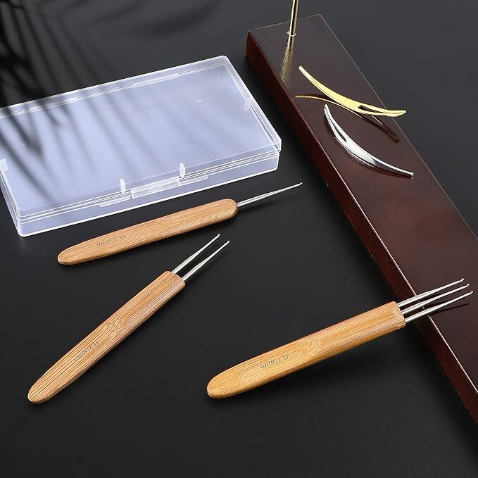 9Pcs Dreadlock Crochet Needle Dreadlock Crochet Hook Tool for Hair