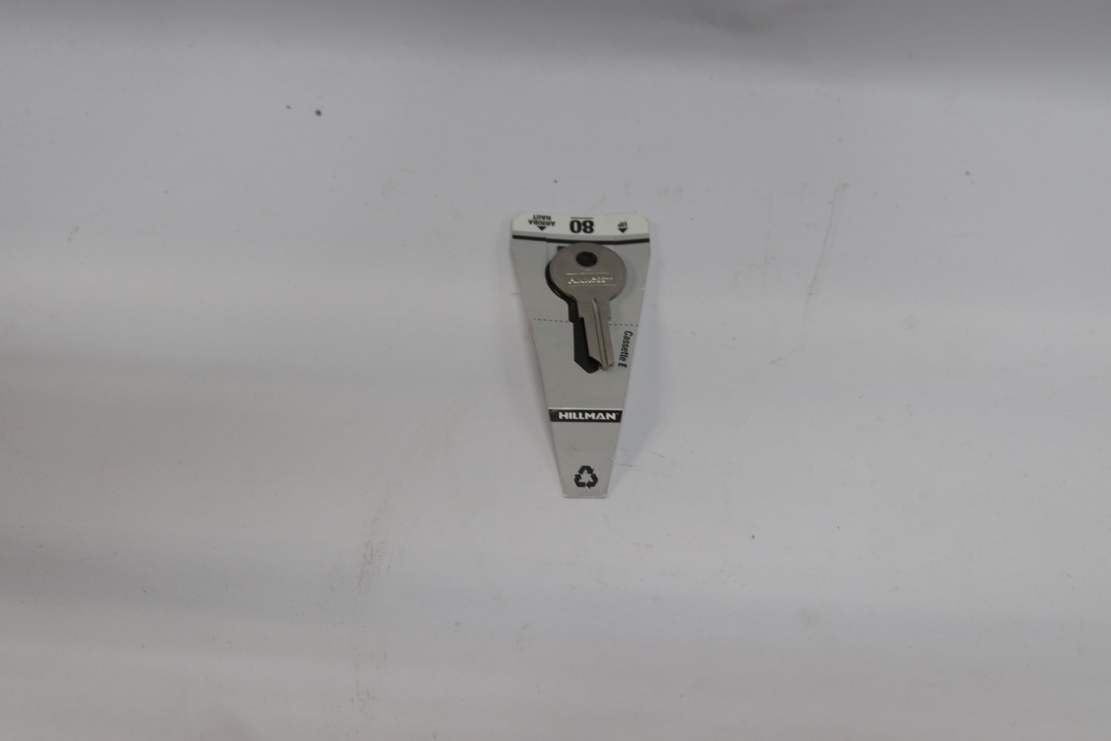 Hillman Yale Lock Key Blank Solid Brass Silver #80 E80