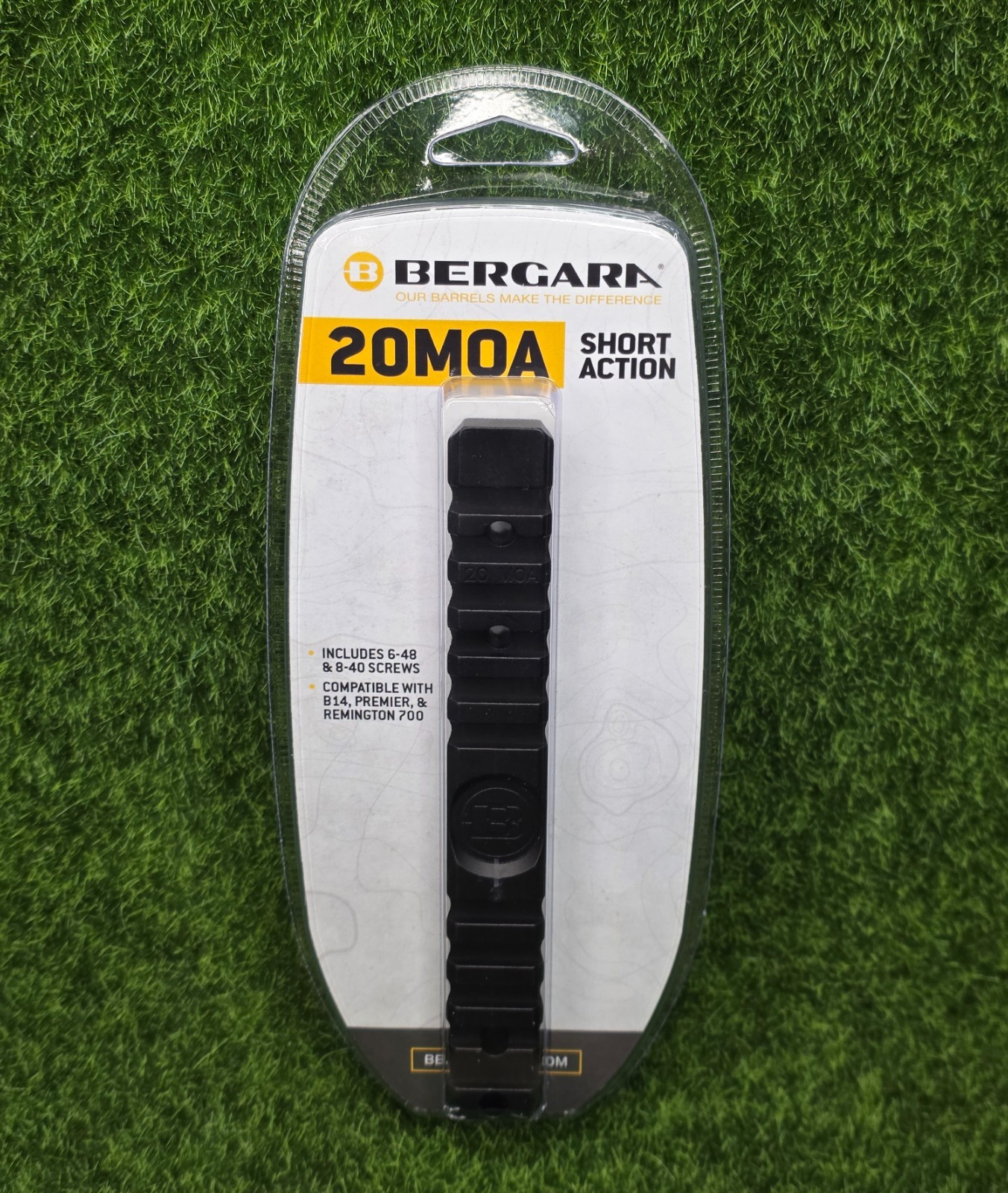 Bergara Premier/B14 20 MOA Scope Rail Fits Rem 700 SA, Picatinny, Black - BA0008