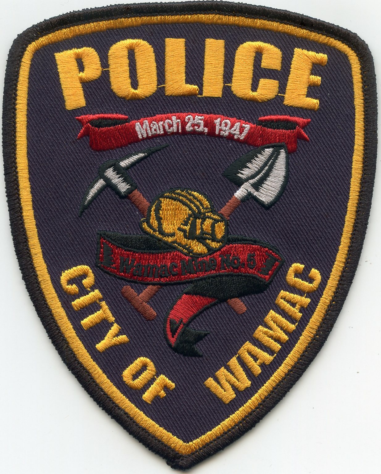 WAMAC ILLINOIS IL POLICE PATCH
