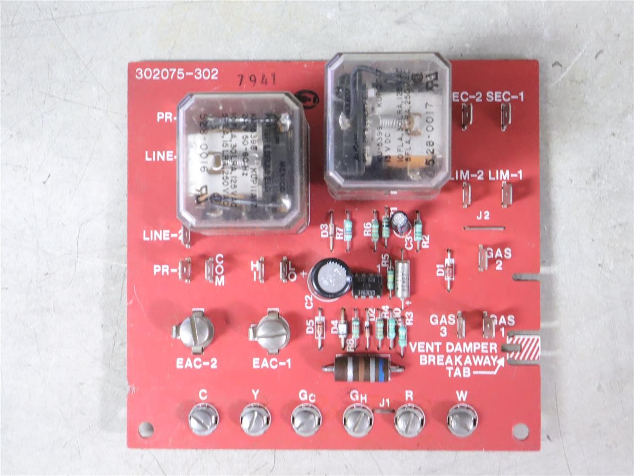 CARRIER BRYANT 302075-302 Gas Furnace Circuit Control Board