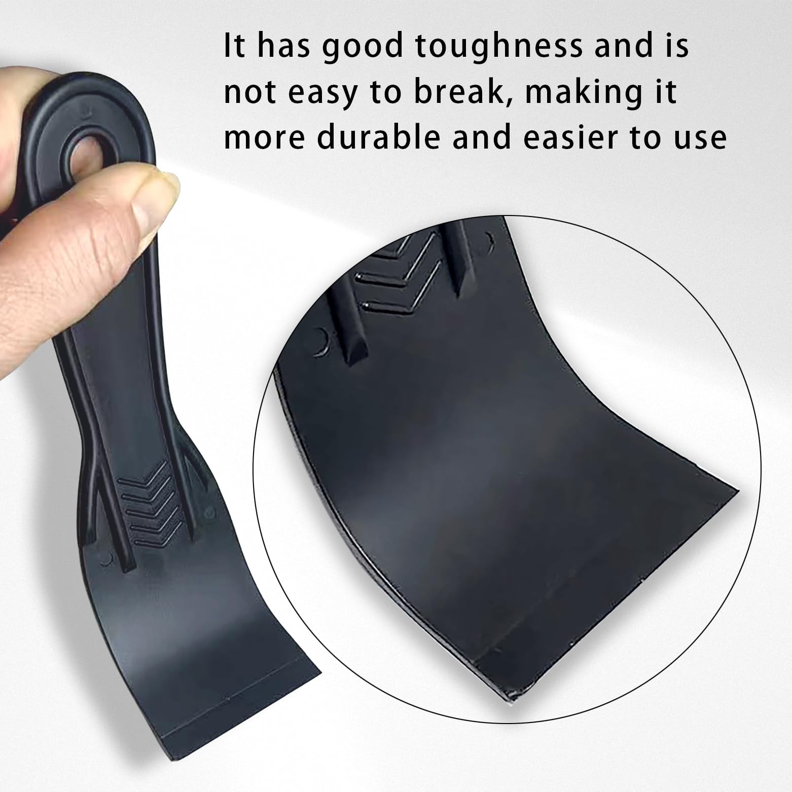 6 Pack Plastic Putty Knife Set, 2" Flexible Paint Scraper Tools for Spackling...
