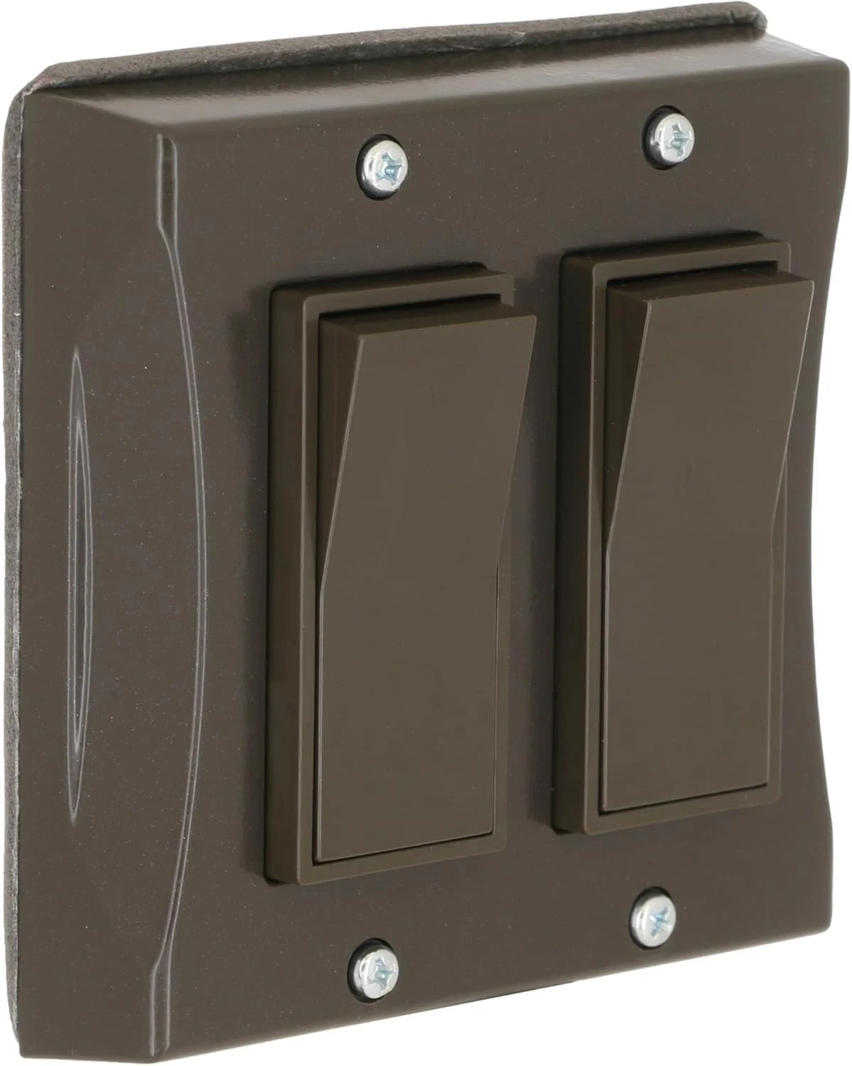 5127-2 2-Gang Weatherproof Decorator Switch Cover Vertical Bronze