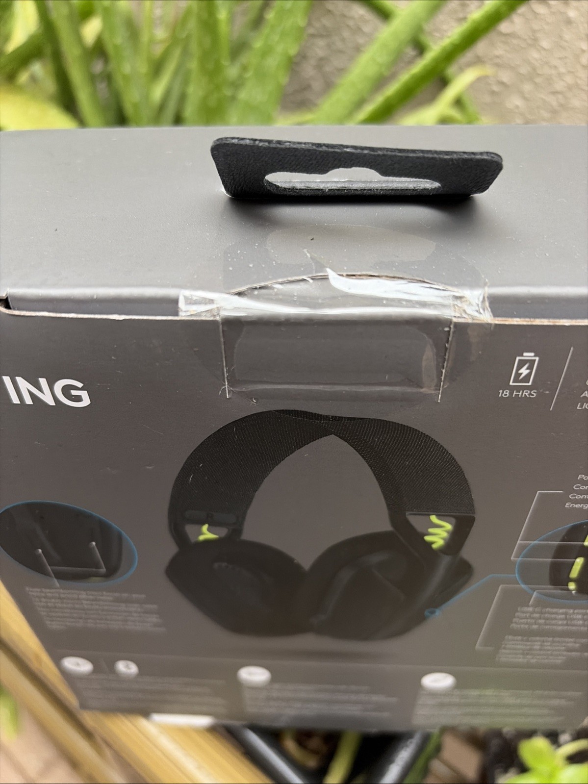 Logitech G435 Lightspeed Wireless Bluetooth Gaming Headset Wear On Box