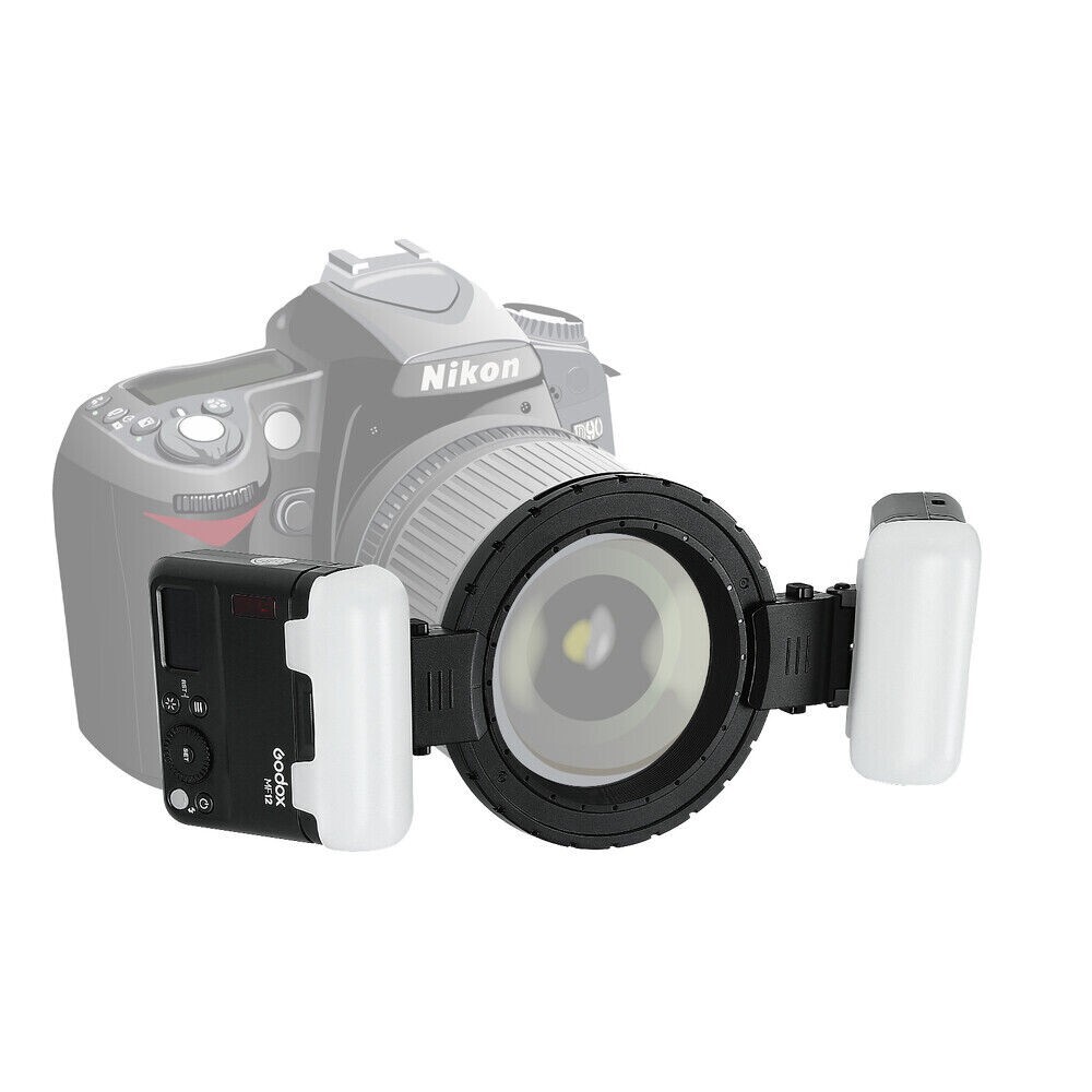 Godox MF12-K2 Macro Flash 2-Light Kit TTL Flash Speedlite For Sony Canon Nikon