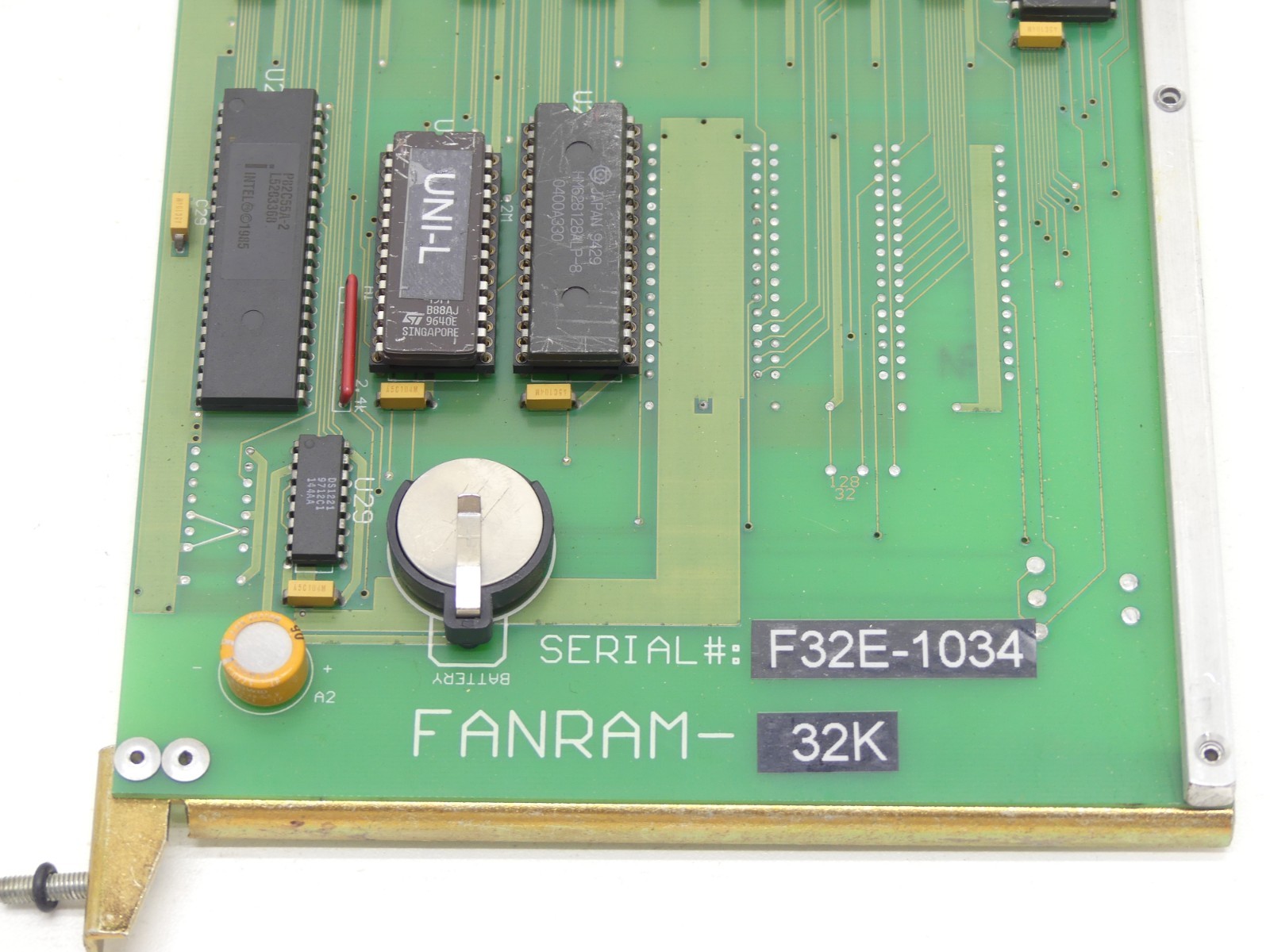 Tulip Electronics Fanram-32K Rev. B Memory Board