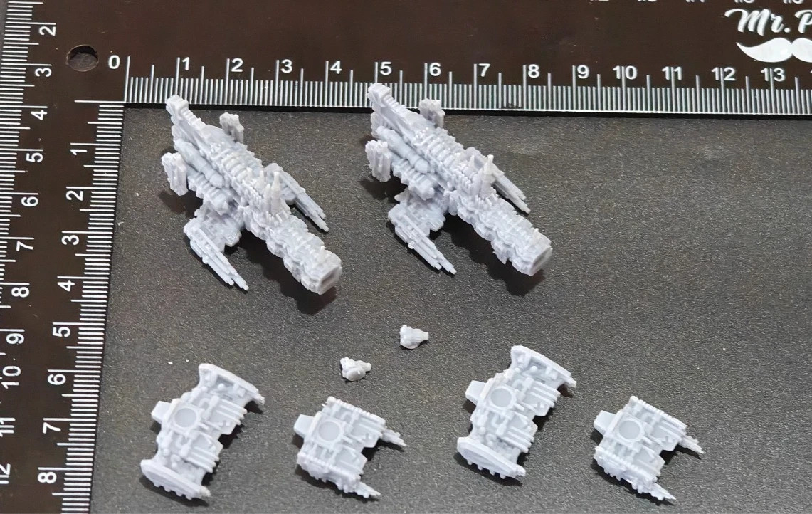 Battlefleet Gothic Space Marine Cruiser B - Compatible with  BFG Ship x2